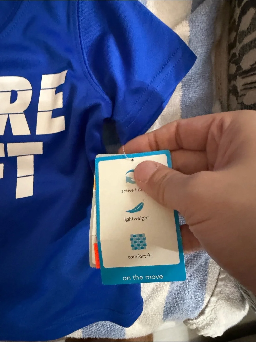 NWT Carter's Size 12 Months Future Draft Pick' Short-Sleeve Blue Athletic Tee